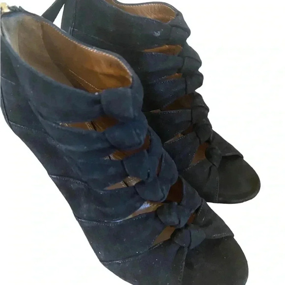 Aquazzura Nasiba Open Toe Stiletto Booties - Picture 4 of 9